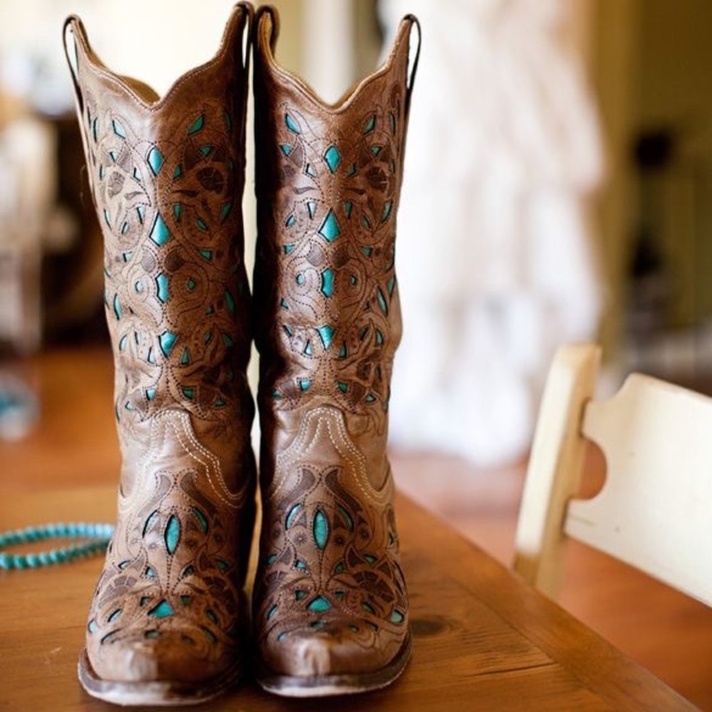 Authentic Leather Cowboy Boots